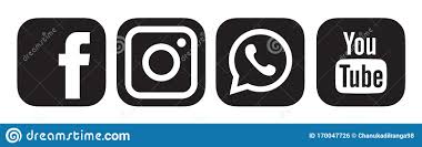 Black Facebook Instagram Whatsapp Youtube Logo Icon Editorial Photo Illustration Of Whatsapp Background 170047726 Facebook is one of the largest social networking websites, that allows users to post comments, photographs, videos, links, live stream videos, and even order some food. black facebook instagram whatsapp