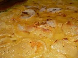 In the crock pot, ingredients: Cheesy Scalloped Potatoes My Family Tends To Alternate Between These And Mashed Potatoes At Thanksgiving Recipes Scalloped Potato Recipes Crock Pot Potatoes