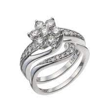 Perfect Fit 9ct White Gold 1ct Total Diamond Bridal Set H Samuel Engagement Ring Shapes Daisy Engagement Ring Diamond Bridal Sets