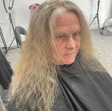 Keratin, Chop & colour blend. Lisa loves her natural colour but dislikes  the grey patch she gets around her face so we matched the colour and made  the problem area blend right