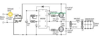 The Concept Of The Proposed Simple Induction Heater Circuit Is Straightforward The Coil Generates High Frequency M Induction Heating Circuit Diagram Induction