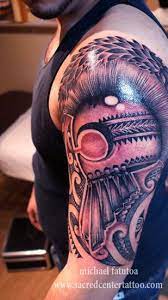 Sacred Center Tattoo Artist Gallery Tattoos Hawaiian Tattoos Helmet Tattoo