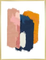 Brighten your décor with yellow wall art, and let the light shine in. Abstract Brushstroke Art Printable Rose Pink Navy Blue And Etsy Pink Abstract Art Abstract Pink Room