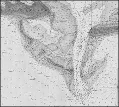 1851 nautical chart of the entrance to mobile bay