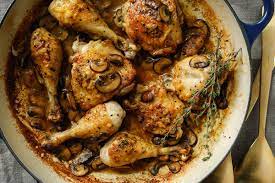 Chicken With Mixed Mushrooms And Cream Recipe Nyt Cooking