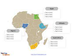 Blank template with basic parameters. Map Of Africa Free Templates Free Powerpoint Template