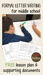 Formal Letter Writing Formal Letter Writing Middle School Writing Middle School Writing Prompts