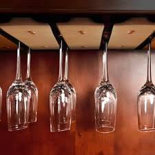 How to make a wine glass holder. Rustic State Vigo Under Cabinet 11 Inch Wooden Hanging Wine Glass Holder By Artifactdesign Adjustable 4 Sectional Stemware Storage Rack Natural Buy Online In Aruba At Aruba Desertcart Com Productid 24677323