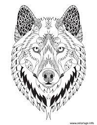 Coloriage mandala loup facile coloriage coloriages a imprimer momes net. Coloriage Magnifique Loup Mandala Animal Adulte Dessin Adulte Animaux A Imprimer