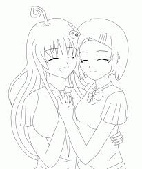 Must contain at least 4 different symbols; Friends Forever Coloring Page Coloring Home