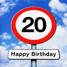 Happy 20th birthday, my sweet granddaughter! Twizler 20th Birthday Card Roadsign 20 Year Old Age 20 Birthday Card Buy Online In Faroe Islands At Faroe Desertcart Com Productid 58449397