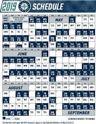 View the full schedule of all 30 teams in major league baseball. Mariners Release 2019 Schedule With Games Vs Cubs Cardinals Tacoma News Tribune