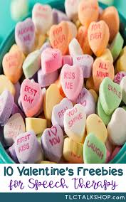 10 Valentine S Day Freebies For Speech And Language Therapy In 2020 Valentines Conversation Hearts Valentines Valentines For Kids