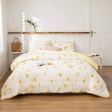 Maybe you would like to learn more about one of these? Buy Yellow Flowers Comforter Set Light Yellow Comforter Lucky Clover And Yellow Plaid Reversible Down Alternative Comforter Microfiber Filling Bedding Twin 1 Comforter 1 Pillowcase Twin Yellow Online In Indonesia B08dy5313k