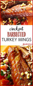 Combine soup mix with water and add to slow cooker/crock pot. Slow Cooker Barbecued Turkey Wings Made With Turkey Wings Onions Barbecue Sauce Cdkitchen Com Slow Cooker Turkey Wings Crockpot Turkey Slow Cooker Turkey