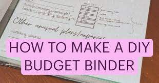 How To Make A Diy Budget Binder Pinterest