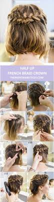 Follow these easy step by step guides. How To Do A Half Up French Braid Crown In 6 Easy Steps