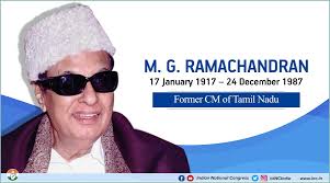 Our tributes to former Chief Minister of Tamil Nadu, M.G.R popularly known  as "Makkal Thilagam"