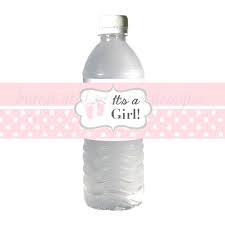 Laminating your child's art projects to help make them last longer. Water Bottle Labels Baby Feet It S A Bumpandbeyonddesigns