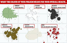 phlegm colour chart what your mucus says about your health