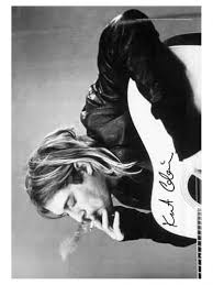 Kurt cobain founded the band nirvana in 1987 and shot to fame with hits such as smells like teen spirit. nirvana was hailed as the flagship band of generation x. Kurt Cobain Poster Fahne Guitar Kaufen Bei Armardi Gmbh Co Kg