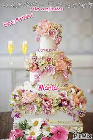 Maybe you would like to learn more about one of these? Feliz Cumpleanos Maria Happy Birthday Cakes Happy Birthday Maria Birthday Gif