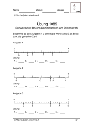 Schreibe sie als kommazahlen auf. Klassenarbeiten Zum Thema Bruche Mathematik Kostenlos Zum Ausdrucken Musterlosungen Ebenfalls Erhaltlich
