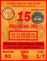 Prediksi Bocoroan Toto Harian Macau 22 00 Wib 15 Oktober 2020 Membaca Shio November