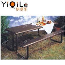 Add a bench to your dining area for versatile seating options. Custom Made Metal Garden Outdoor Dining Table Bench Seat Buy Dining Table Bench Metal Outdoor Bench Garden Bench Seat Product On Alibaba Com