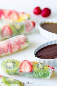 Fruit Spring Rolls Recipe Fresh Spring Rolls Recipe Fruit Spring Rolls Fruit Recipes
