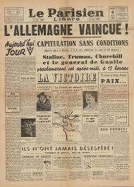 8 Mai 1945 La Presse Mosaiques De Lectures Et D Images Histoire En Francais Vieux Journaux Histoire Du Monde