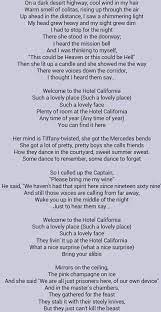 The Eagles Hotel California Lyrics To This Song Are Just Fabulous Great Song Lyrics Music Lyrics Music Quotes Lyrics