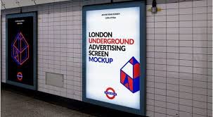 20 Best Indoor Marketing Psd Mockups Poster Mockup London Underground Billboard Mockup