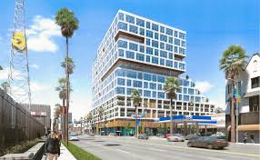 City Council Oks Tower That Will Rise 15 Stories In Hollywood On Sunset And Bronson Los Angeles Downtown Street View