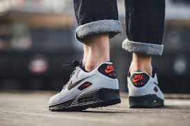 Nike Air Max 90 Essential Grey Black Red Eu Kicks Sneaker Magazine