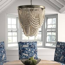 Mistana Hatfield 3 Light Unique Tiered Chandelier With Beaded Accent Reviews Wayfair