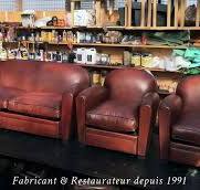 Canapé club cuir 3 places Le Bourbon : canapé club cuir ...