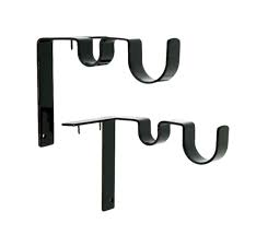 Shop Kwik Hang Curtain Rod Brackets Hang Curtains In Seconds With Our Patented No Damage Design Hanging Curtain Rods Double Rod Curtains Curtain Rod Brackets