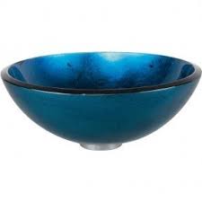 blue glass vessel sink ideas on foter