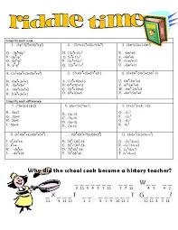 Adding Subtracting Polynomials Riddle Time Adding And Subtracting Polynomials Polynomials Teaching Algebra