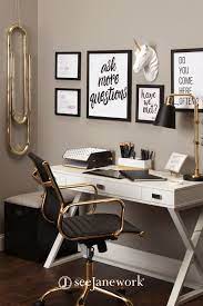 Utilize a small area in the bedroom or hallway as a workspace when a dedicated home office room isn't available. Gorgeous Functional Small Office Space Small Space Office Home Office Design Home Office Space
