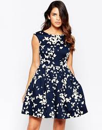 Closet Fit And Flare Dress In Butterfly Print At Asos Com Women Dress Sale Fit And Flare Dress Flare Dress