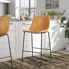 Each modern piece features a sleek pedestal base and a thin frame made from. Williston Forge Milana Bar Counter Stool Reviews Wayfair