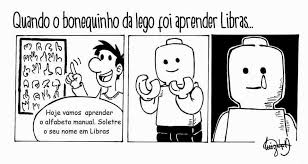 Resultado de imagem para lego aprendendo libras