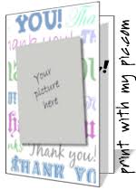 Thanks for making it so easy for me to use your templates. Printable Photo Thank You Card Templates Personalized Thank You Cards To Print Printable Greeting Card Templates For Free