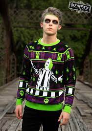 Beetlejuice it's showtime! pvc figurine pictures. Adult Beetlejuice It S Showtime Halloween Sweater