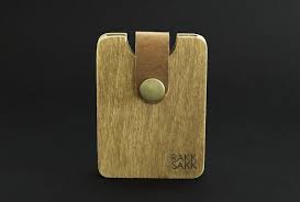 Caisse De Carte En Bois Porte Carte Etui En Contreplaque Portefeuille En Bois Cadeau De Patron Portefeuille En Bois Et Cuir Vertical Wooden Cards Boss Gift Card Holder