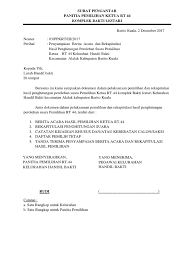 Kartu iuran warga rt 03. Berita Acara Pemilihan Rt