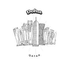 Doha Towers Skyline Hebstreits Maps And Sketches Arts And Crafts Storage Summertime Crafts Halloween Crafts To Sell