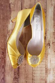 Wedding Shoes Yellow Wedding Shoes Yellow Shoes Yellow Etsy In 2020 Wedding Shoes Heels Yellow Wedding Shoes Wedding Shoes Low Heel